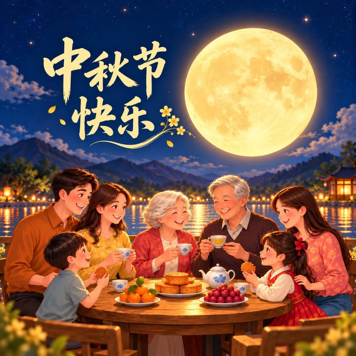 今宵明月照人间， 万里清辉映此天。 亲朋好友心相伴， 平安喜乐爱团圆。 祝愿大家在这个中秋月圆的季节里，实现心中那个最美好的愿望；祝愿每一个家庭、每一个人，都内心圆满、快乐富足、幸福平安。中秋节快乐！🏮🌕 (金菩提宗師 Facebook)