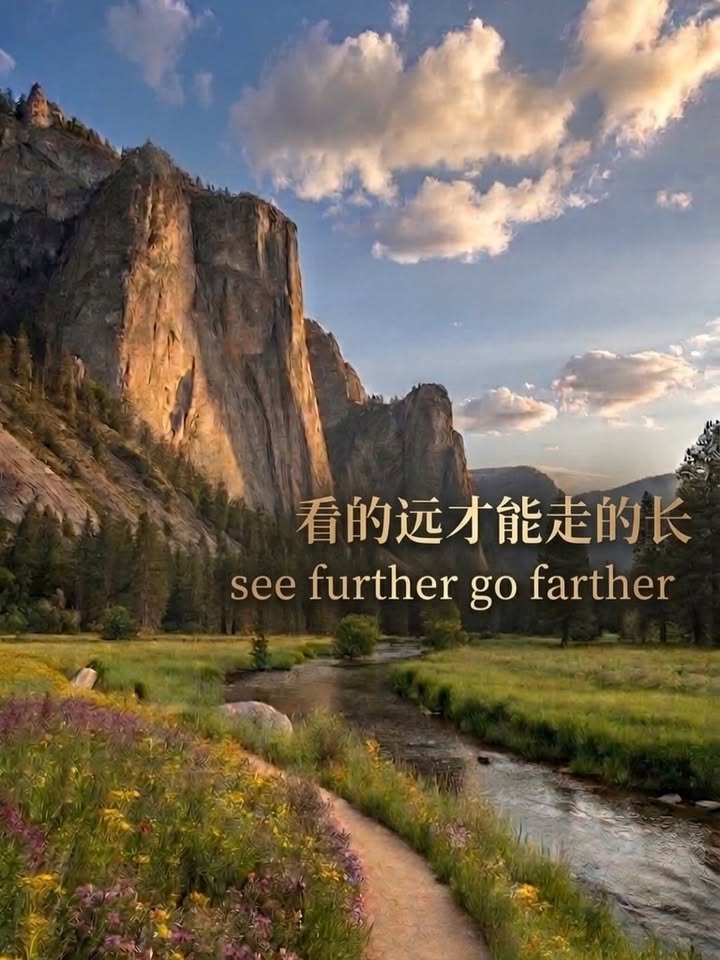人生的目标设定的长远一些，动力就会更持久！ 这是我今天午餐时的感悟，给青年朋友们！(金菩提宗師 Facebook)